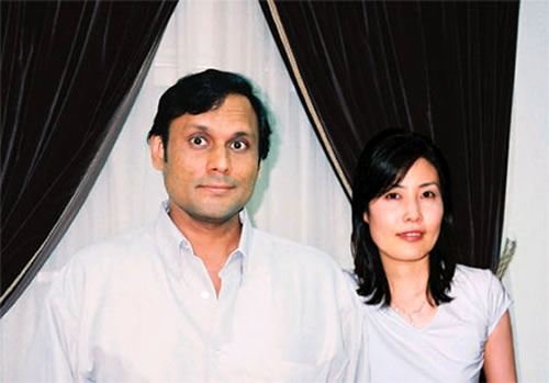 The ‘Nihongo-challenged’ Baljinder Singh with his wife Yuri